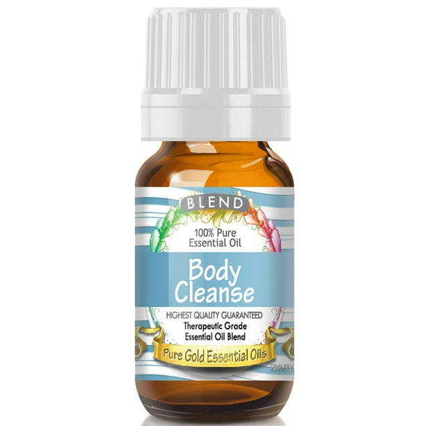Pure Gold Cleanse Body and Mind Blend Essential Oil, 100 Natural & Undiluted, 10ml Walmart