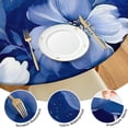 thumbnail image 4 of Pioneer Flower Floral Print Pattern Round Fitted Tablecloth with Elastic Edge,Dining Table Cover Waterproof,Outdoor Round Tablecloth for Camping,Dining,Indoor and Outdoor, 4 of 7