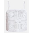 thumbnail image 5 of Time and Tru Women's and Women's Plus Cotton Crochet Coverup Tank Top, Sizes XS-3X, 5 of 5