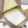 thumbnail image 3 of Solid Color Shoulder Bag Solid Color Student Pack for Laptop Book (Pink), 3 of 10
