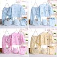 thumbnail image 4 of 5Pcs Newborn Baby Clothes Set Long Sleeve Coat Top Pants Cap Outfit, 4 of 7