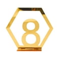thumbnail image 4 of kjfeif Desktop Dress up ,Three Dimensional Golden Acrylic Wedding Digital Table Number Plate and Table Position Plate (No. 1-15), 4 of 6
