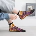 thumbnail image 2 of Fuzoiu Sunshine Cute Cat Sunflower Print Adult Socks, Crew Moisture-wicking Socks, Unisex Cushion Crew Socks,Casual Sports Ankle Socks, 2 of 7