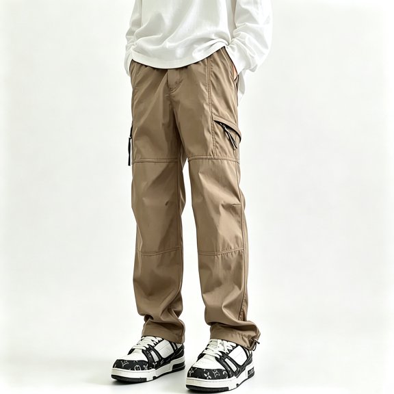 Men's Travel Hiking Cargo Pants Stretch Twill Fabric Lightweight Secure Multi Pockets S-XL