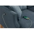 thumbnail image 6 of DEALTOPS Mid-Century Modern 3 Seat Sofa Couch, The Ultimate Comfort Experience Loveseat with Thick Cushions,Waterproof Fabric,and USB Port - Blue, 6 of 7