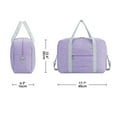 thumbnail image 6 of For Spirit Airlines Personal Item Bag 18x14x8 Purple Foldable Travel Duffel Bag Underseat Tote Carry on Luggage Duffle Overnight with Shoulder Strap, 6 of 6