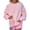 1-Pink, variant on Arlun Womens Oversized Cute Floral Crewneck Sweatshirts Drop Shoulder Long Sleeve Casual Pullovers 2026 Fall Winter Cute Preppy Printed No Hood Sweatshirt for Daily Wear 1-White XL