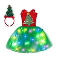 thumbnail image 2 of Vestido de de Navidad para Niñas, Disfraz de Navidad Iluminado, Trajes Festivos, Vestido de Fiesta de Navidad para Fiestas Temáticas, Disfraces , L L, 2 of 8