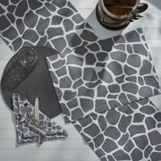 Split P Gray Giraffe Printed Table Runner 72''L
