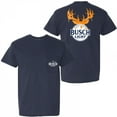 thumbnail image 1 of Busch Light Antlers Front and Back Print Pocket T-Shirt-XLarge, 1 of 3