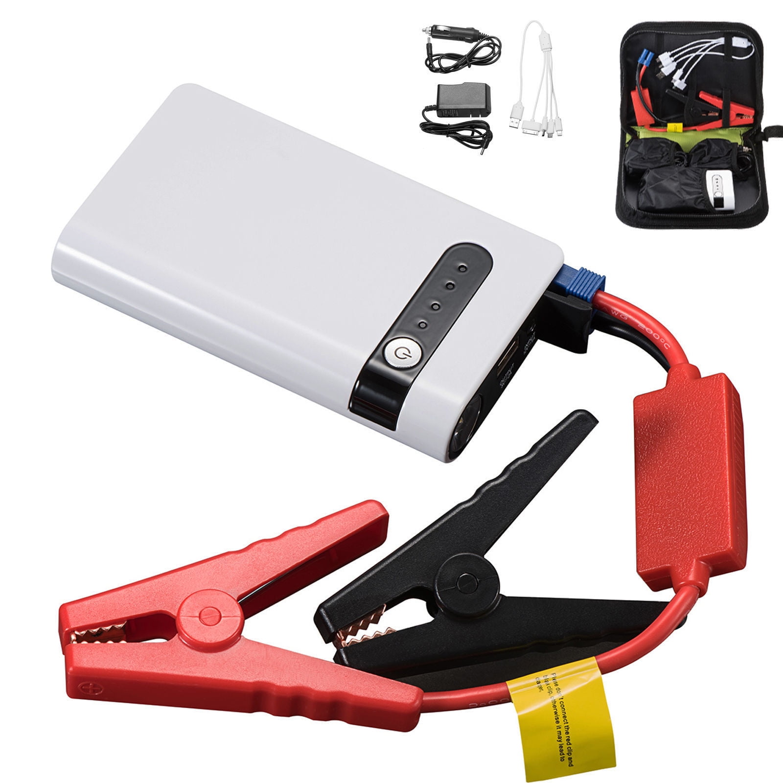 200A LCD Auto Car Battery Charger Power Bank Jump Starter Portable Power Bank US 