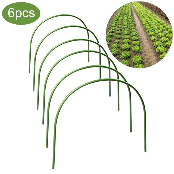 6 Pcs Greenhouse Hoops Plant Hoop Grow Garden Tunnel Hoop Support Hoops for Garden Stakes