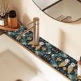 thumbnail image 2 of Yayeee Faucet Mat for Kitchen Sink 30" Diatomite Long Splash Guard Pad, Brown Mystical Owls, 2 of 7