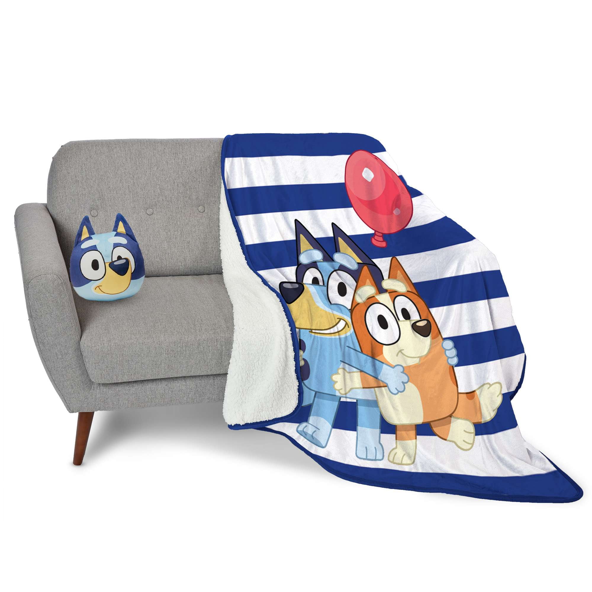 Bluey, Happy Hugs Character Cloud Pillow & Silk Touch Sherpa Throw Set -  Walmart.com