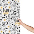 Fabric Shower Curtains for Bathroom Minimalist Cute Dog 60x72In