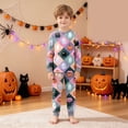 thumbnail image 5 of CAICJ98 Toddler Girl Halloween Pajamas Pumpkin Ghost Boys Pajamas Soft Cotton 2 Piece Pjs Set Kids Long Sleeve Sleepwear (6-7 Years,Pink), 5 of 9
