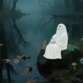 thumbnail image 1 of Uuiauoio Halloween Fishing Ghost Resin Ornament Mini and Cute Halloween Decor Fishing Enthusiast Gift House Garden Accessories Indoor Bookshelf Party Favors, 1 of 7