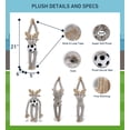 thumbnail image 2 of DolliBu Long Arms Moose Stuffed Animal with Soccer Ball Plush - Soft Plush Huggable Moose, Adorable Playtime Plush Toy, Cute Wildlife Gift, Super Soft Plush Animal Toy for Kids and Adults - 21 Inches, 2 of 6