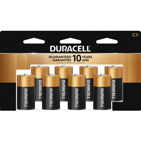 Duracell Coppertop Alkaline C Batteries, 8 Count