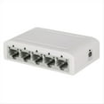 thumbnail image 1 of 5 Port Gigabit Data Switch,Network Hub,Desktop Ethernet Splitter,Plug & Play Shielded Ports Fanless Quiet Mini Portable,1 x Gigabit Data Switch( 5 Port ),White, 1 of 5