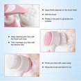 thumbnail image 2 of Face Brush, Facial Cleaning Brush Scrubber Manual Dual Face Wash Brush For Deep Pore Exfoliation Wash Makeup, 2 of 3