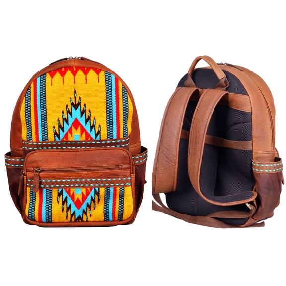 Men Women Western Handwoven Saddle Blanket Distressed Leather Bag for Women 18SKB16Bag