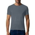 thumbnail image 4 of Paiwinds Men's Athletic Short Sleeve Shirt & Workout Tee, Solid Color Quick-Dry Breathable Top for Exercise, Running, and Casual Use, Extended Sizes Available, 4 of 7