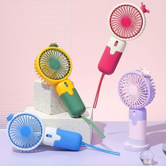 Summer Handheld Fan 1200mAh Rechargeable Portable Mini Fan Quiet Low Noise Personal Cooling for Travel Outdoor Office by PALIFEUR
