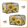thumbnail image 5 of 1pc Country Sunflower Pattern 2 Slice Toaster Dust Cover, Toaster Dust Cover with Yellow Sunflower And Butterfly Design, Suitable for Most Microwave Toaster Oven Covers, 5 of 6