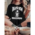 thumbnail image 1 of Camiseta para mujer básica veranoWomen's Fun Grim Reaper Graphic Tee - Casual Crew Neck Short Sleeve T-Shirt, Stretchy & Comfortable Summer TopFather's Day, Mother's Day, New Year, Spring Festival,, 1 of 8
