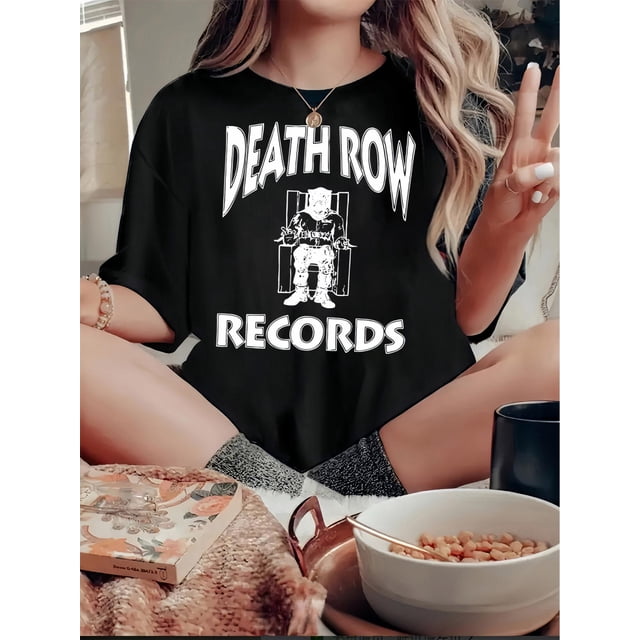 Camiseta para mujer básica veranoWomen's Fun Grim Reaper Graphic Tee - Casual Crew Neck Short Sleeve T-Shirt, Stretchy & Comfortable Summer TopFather's Day, Mother's Day, New Year, Spring Festival,