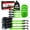 Green, variant on XSTRAP STANDARD Ratchet Tie Down Straps - 4 Pack - 1" x 15 Ft - 630 Lbs Load Capacity, 1890 Lbs Break Strength - Heavy Duty Cargo Straps for Moving, Appliances, Lawn Equipment, Motorcycles (Black)