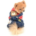 thumbnail image 3 of Pet's four leg thickened autumn and winter clothes Dog's four leg jeans suspenders, 3 of 6