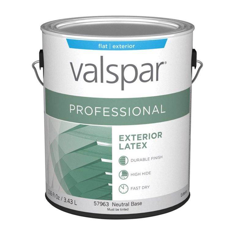 Valspar SeasonFlex Satin Base Tintable Latex Exterior Paint, 58 OFF