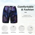 thumbnail image 5 of Lsque Mens Swim Trunks Fantasy Dragon In Cathedral Pattern - Bathing Suit Compression Liner - Beach Swim Shorts Swimwear - (S-3XL) - Stretch Quick Dry -XX-Large, 5 of 9