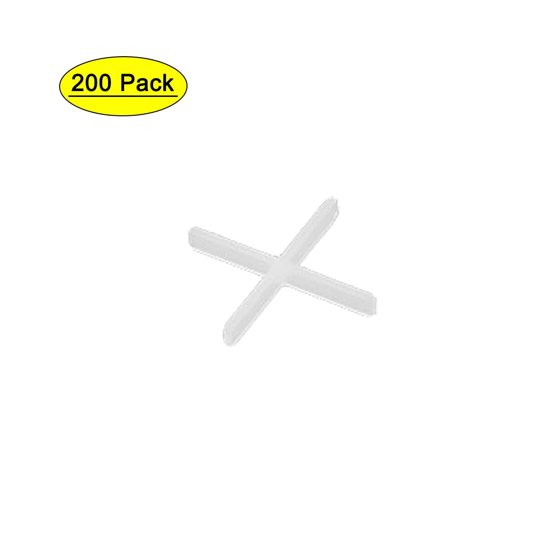 Wall Floor Ceramic Tile Plastic Cross Spacer 1mm White 200pcs