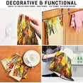 thumbnail image 7 of Coolnut 4 Pack Red Flowers Kitchen Towels Highly Absorbent, Super Soft Dishcloths 18 x 28 Inches Reusable Quick Drying Tea Towels Set for Home,Kitchen Decor Wash cloth, 7 of 7