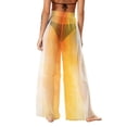thumbnail image 3 of Pantalones de playa de gasa ligeros para mujer con protección solar, pantalones anchos de estilo bohemio estampados, blusa para mujer, 3 of 7