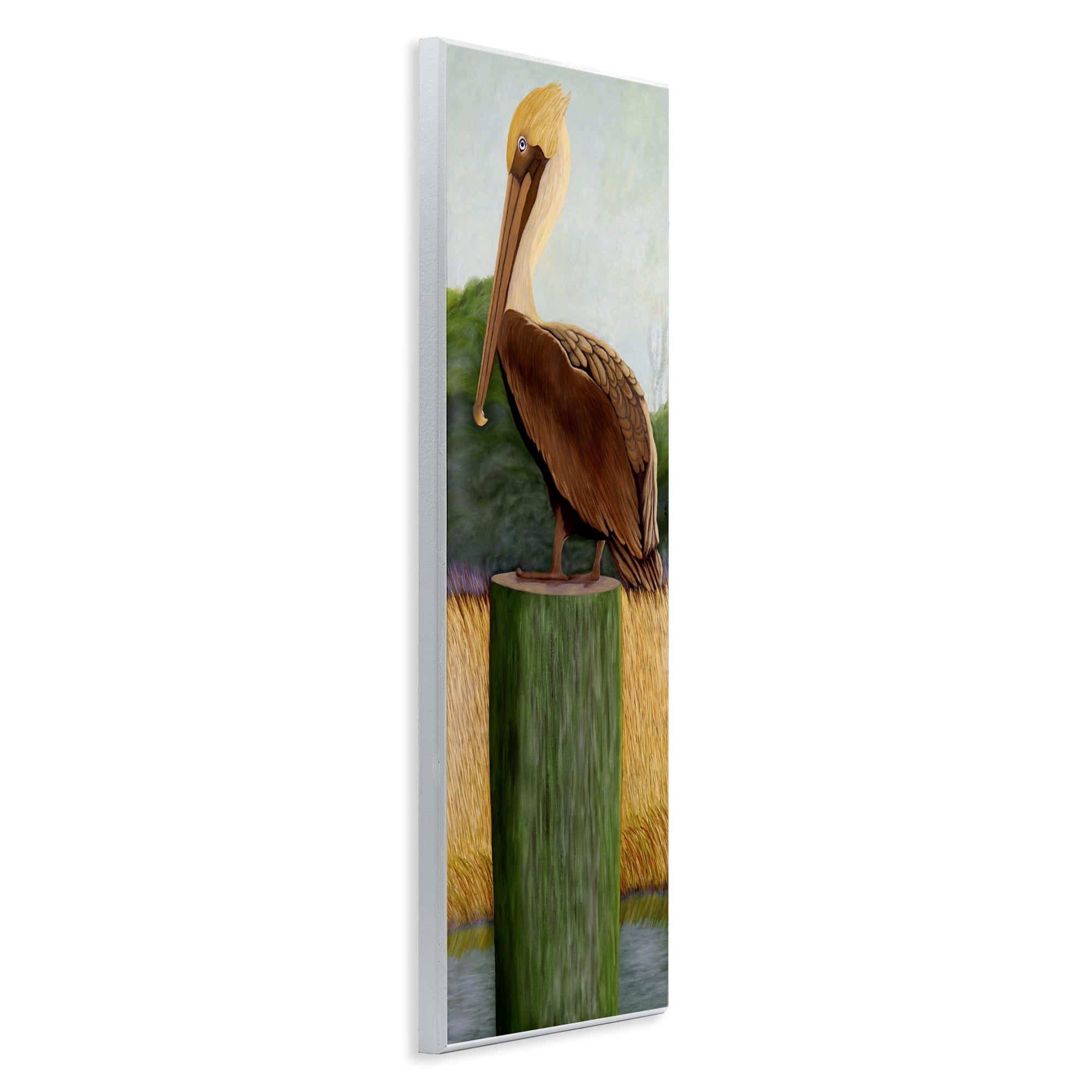 Stupell Industries Blue Eyed Pelican Wall Plaque Art, design by Barbara Fallenbaum
