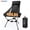 Black, variant on VECUKTY Triangle Frame High Back Folding Camping Chair, Portable Moon Chair with Enhanced Stability, Includes Carry Bag, Black