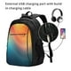 thumbnail image 2 of Balery yellow orange and teal Mochila con carga USB para hombre y mujer - Mochila impermeable y antirrobo para portátil con puerto USB para viajes, trabajo, estudios y universidad, 2 of 7
