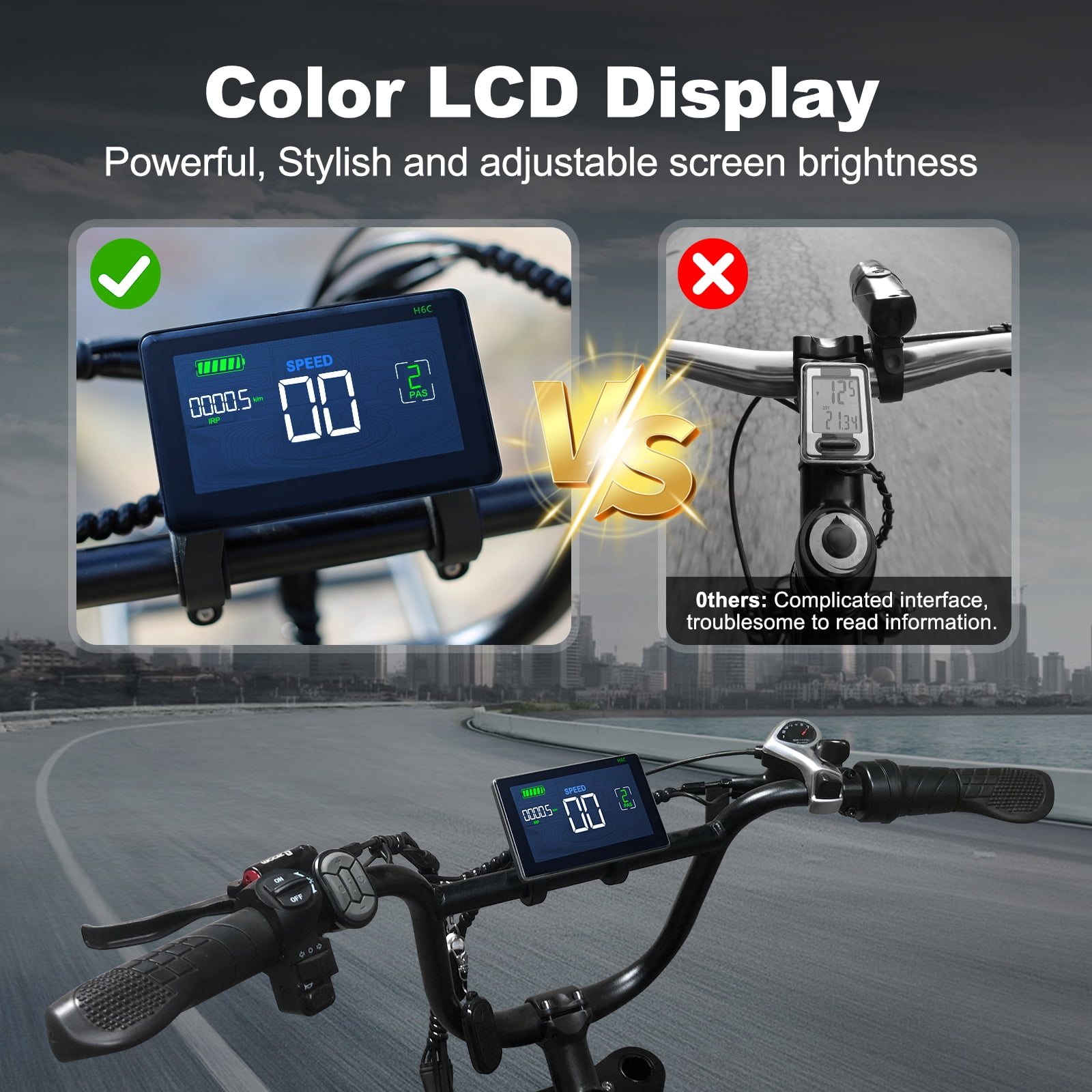 Luimp Electric Bike for Adults, 750W Ebike with 48V 20Ah Battery, 31MPH Electric Bicycles, 20'' Fat Tire Ebike, Hydraulic Brake Mountain Bike, 7 Speed Bicicleta Eléctrica para Adultos, E-bike UL2849