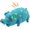 blue, variant on Dog Squeaky Toy, Dots Latex Dog Chew Toys with a Oinks Sound Squeaker Grunting Pig Dog Toy Durable Self Play 8" Dogs Squeeze Toy for Dental Biting Chasing to Kill Boring Time (Blue)