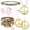 Pink, variant on 5 count Hippie Costume Accessories for Women 60s 70s Hippie Outfit Gifts Headband Peace Sign Necklace Earrings Bracelet Sunglasses