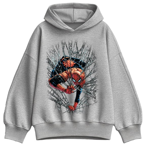 Marvel - Spider-Man Webs Render Oversized Fleece Hoodie Sweatshirt
