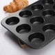 thumbnail image 5 of Molde para magdalenas, molde de silicona para 12 magdalenas, revestimiento antiadherente, magdalenas, brownie, pudín, muffin, latta, molde para muffins, molde para hornear, negro, 5 of 5
