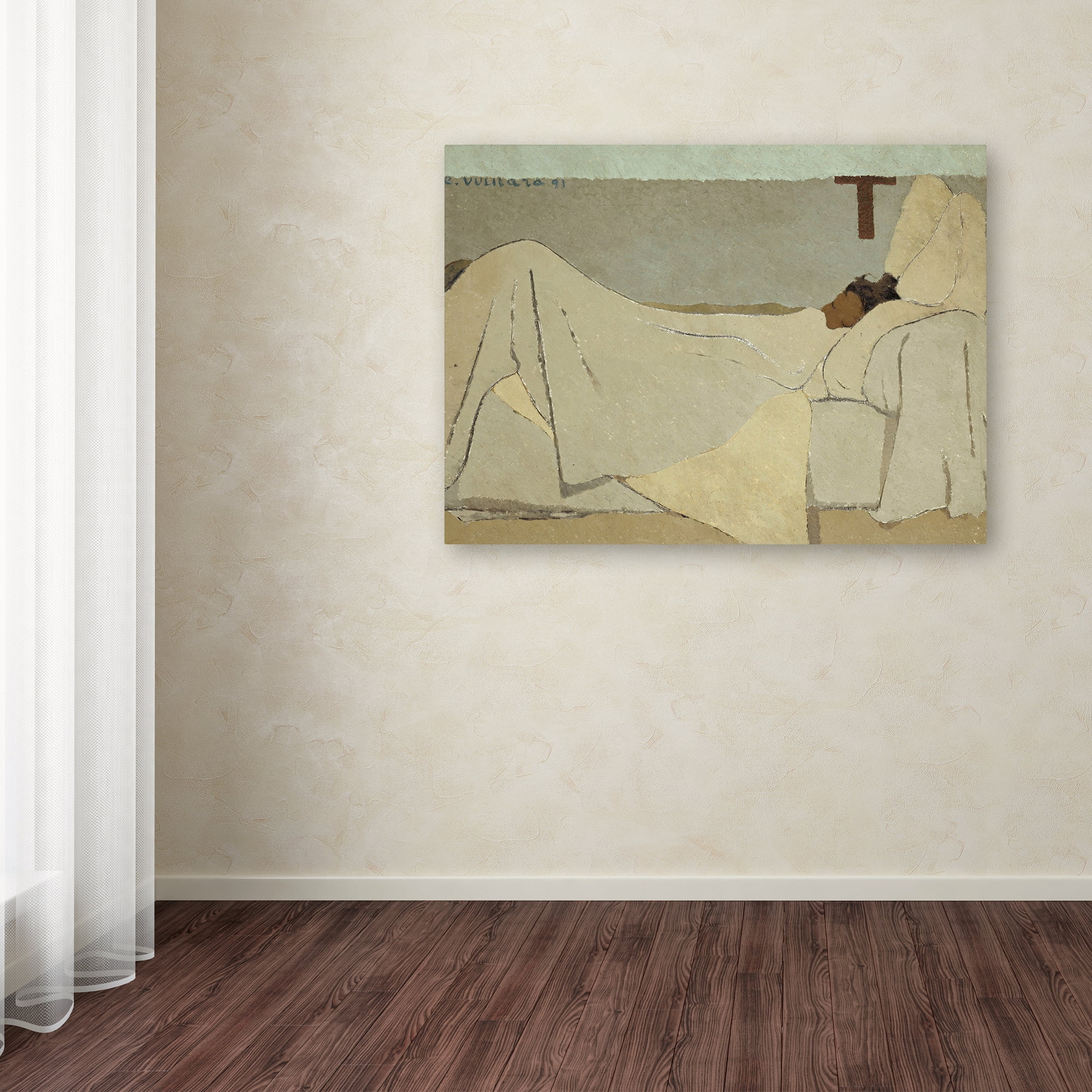 Edouard Vuillard 'In Bed' Canvas Art