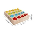thumbnail image 3 of stanreset Color Cylindrical Socket Toy Wooden Children's Early Education Toy, 3 of 6