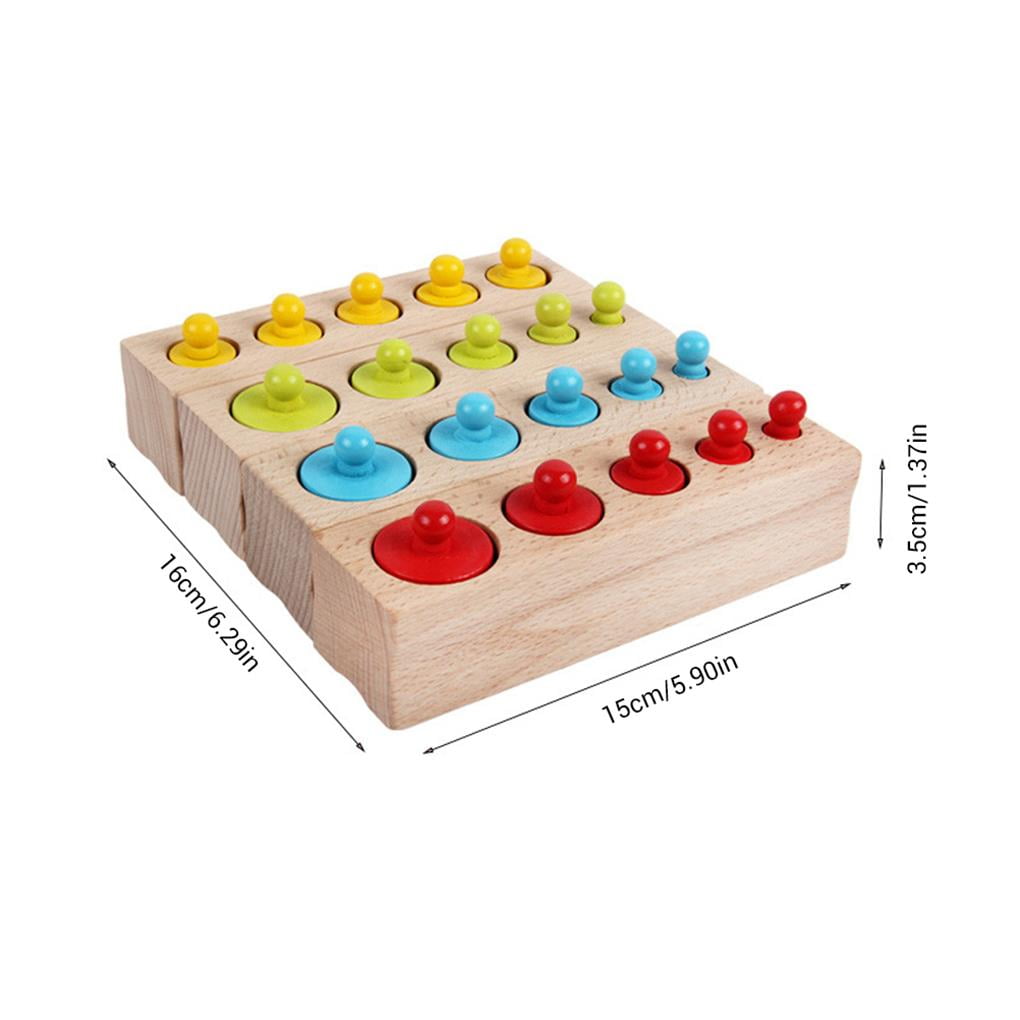 Xingzhi Color Cylindrical Socket Toy Wooden Children's Early