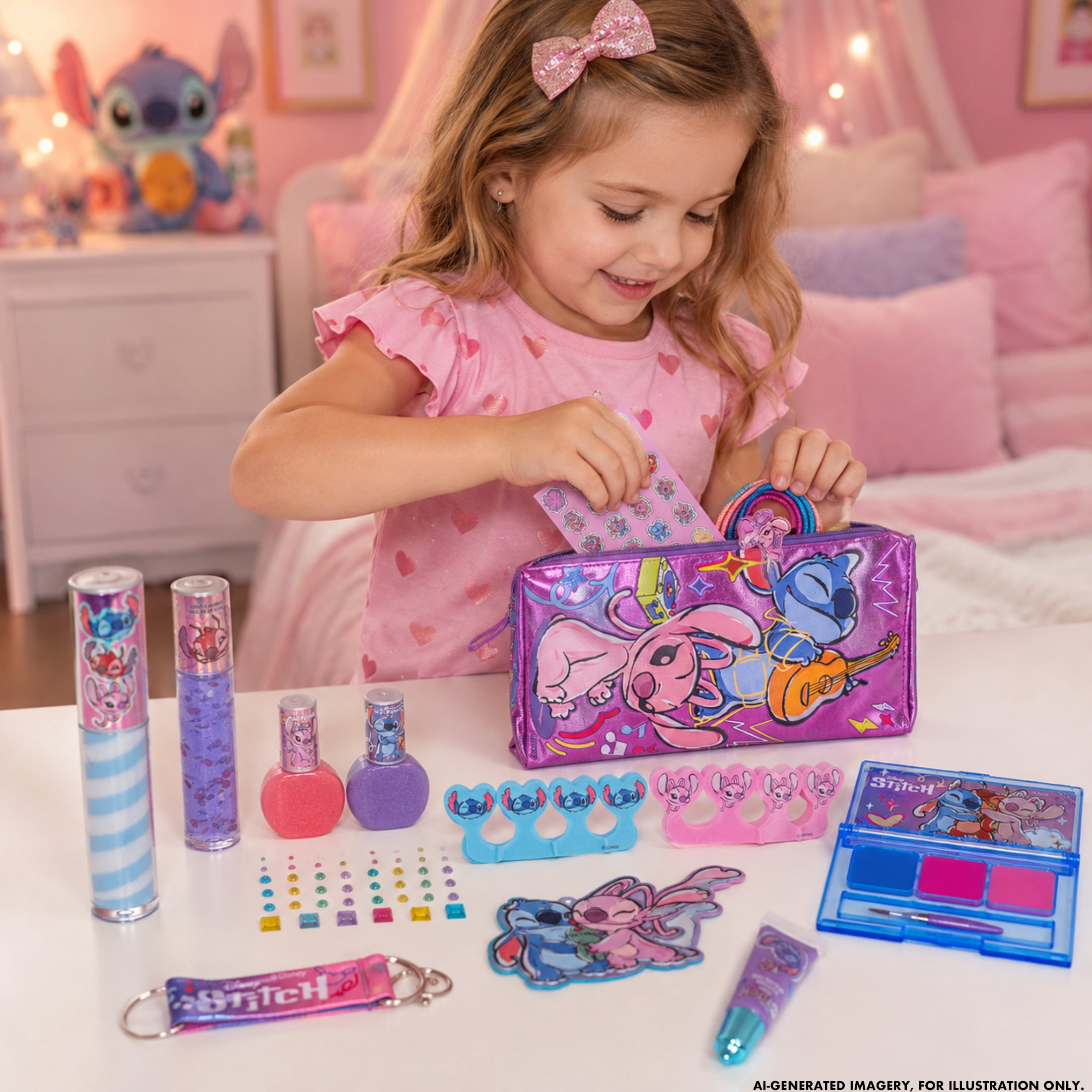 Disney Stitch Cosmetic Set, 25 Pieces